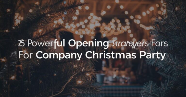 25 Powerful Opening Prayers For Company Christmas Party