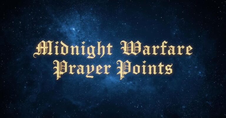 15 Midnight Warfare Prayer Points With Scriptures