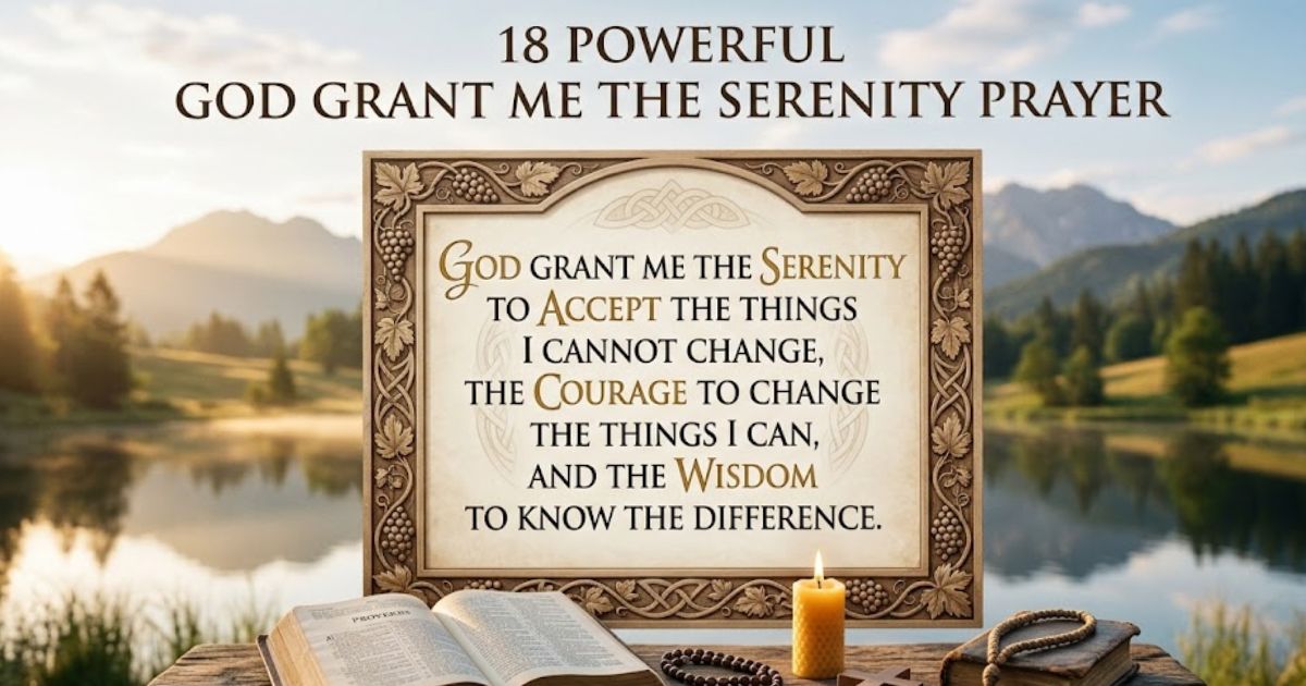 18 Powerful God Grant Me The Serenity Prayer