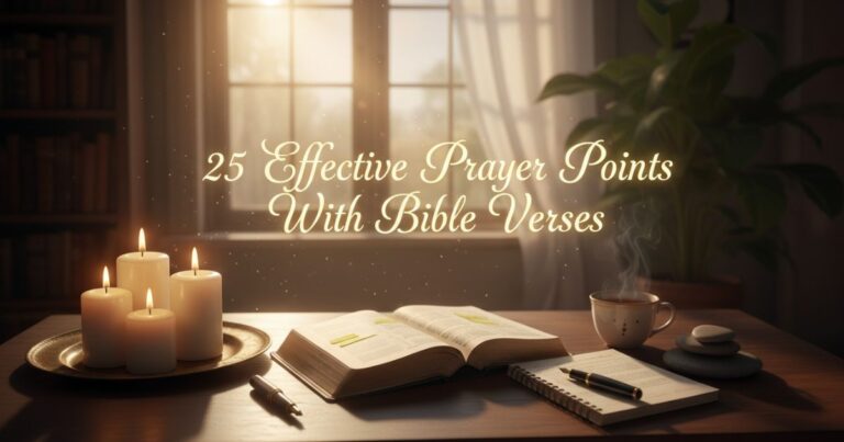 25 Effective Prayer Points With Bible Verses