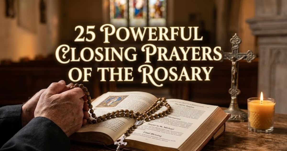 25 Powerful Closing Prayers Of The Rosary