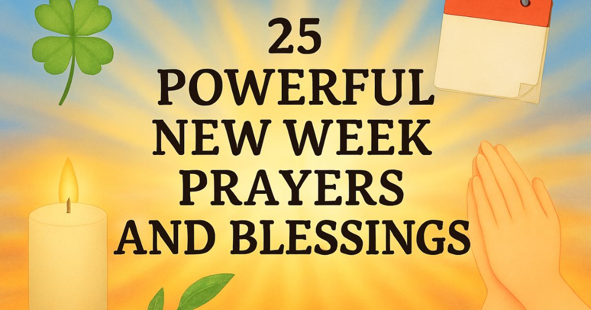 25 Powerful New Week Prayers And Blessings