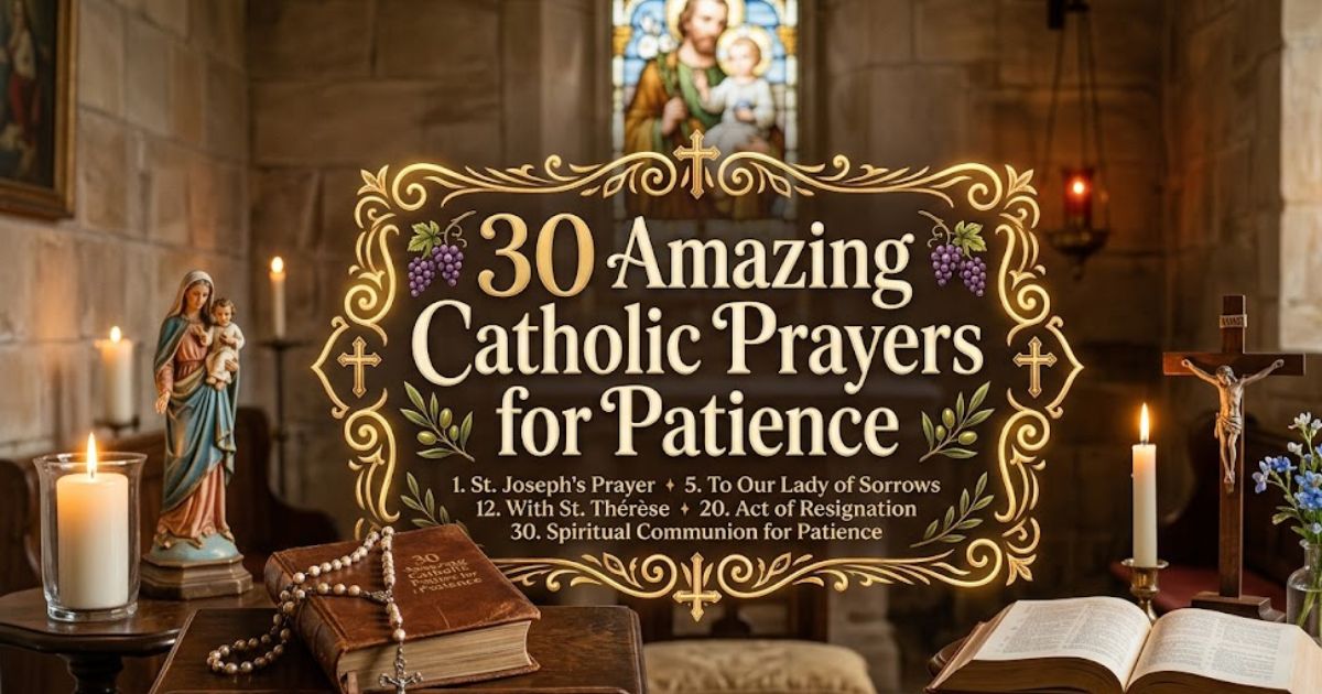 30 Amazing Catholic Prayers for Patience