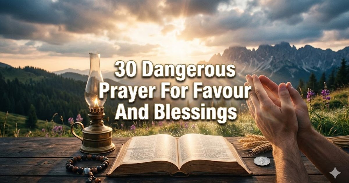 30 Dangerous Prayer For Favour And Blessings