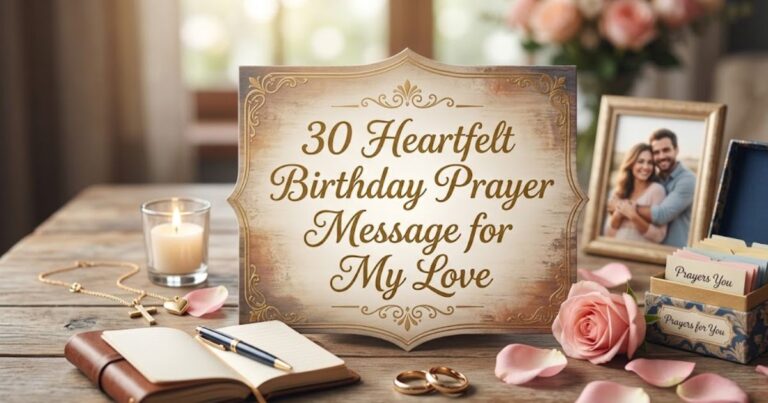 30 Heartfelt Birthday Prayer Message for My Love