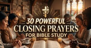30 Powerful Closing Prayers for Bible Study
