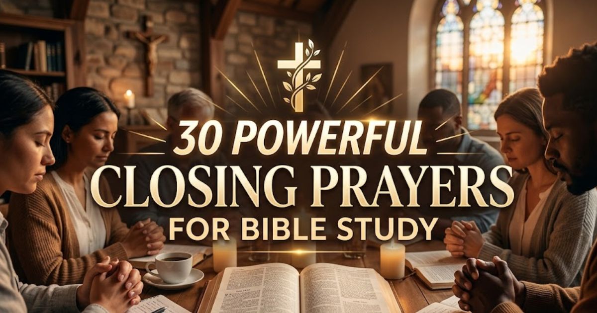 30 Powerful Closing Prayers for Bible Study