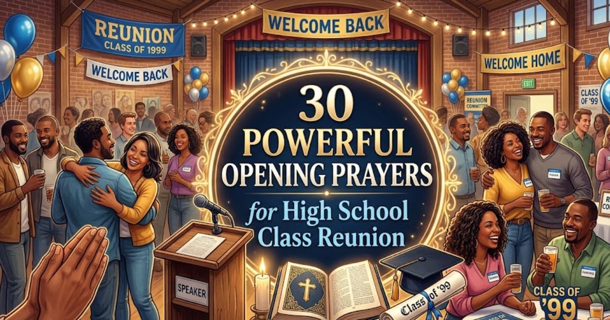 30 Powerful Opening Prayers for High School Class Reunion