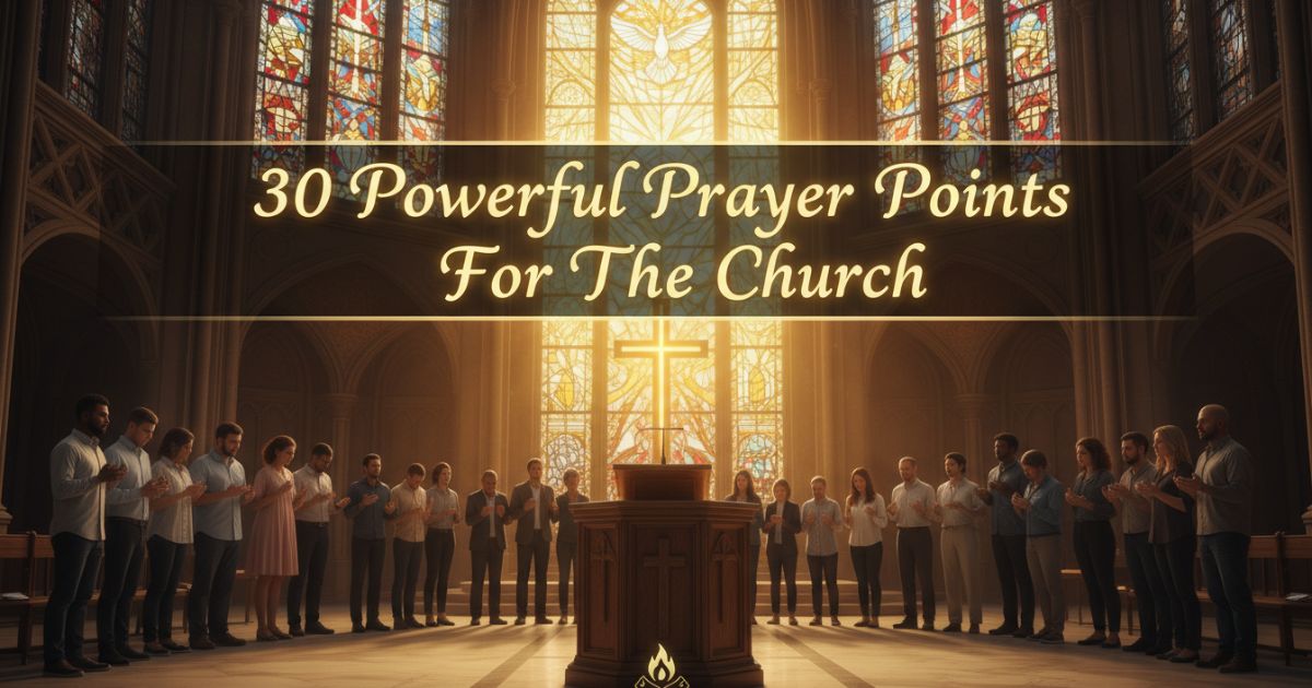 30 Powerful Prayer Points For The Church