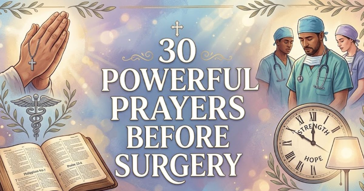 30 Powerful Prayers Before Surgery