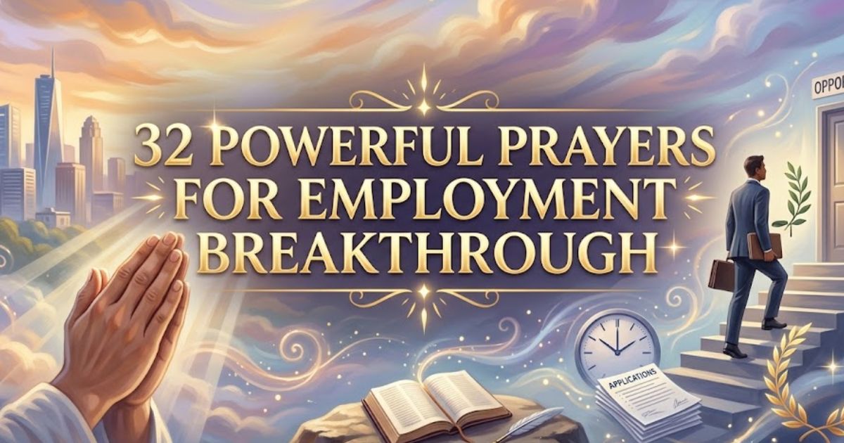 32 Powerful Prayers For Employment Breakthrough