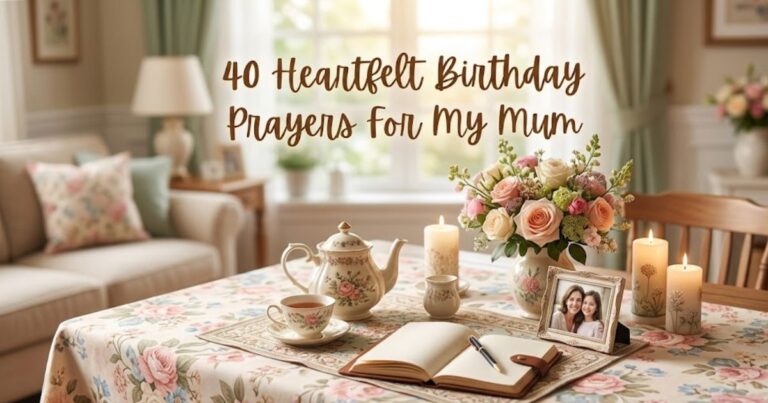 40 Heartfelt Birthday Prayers For My Mum