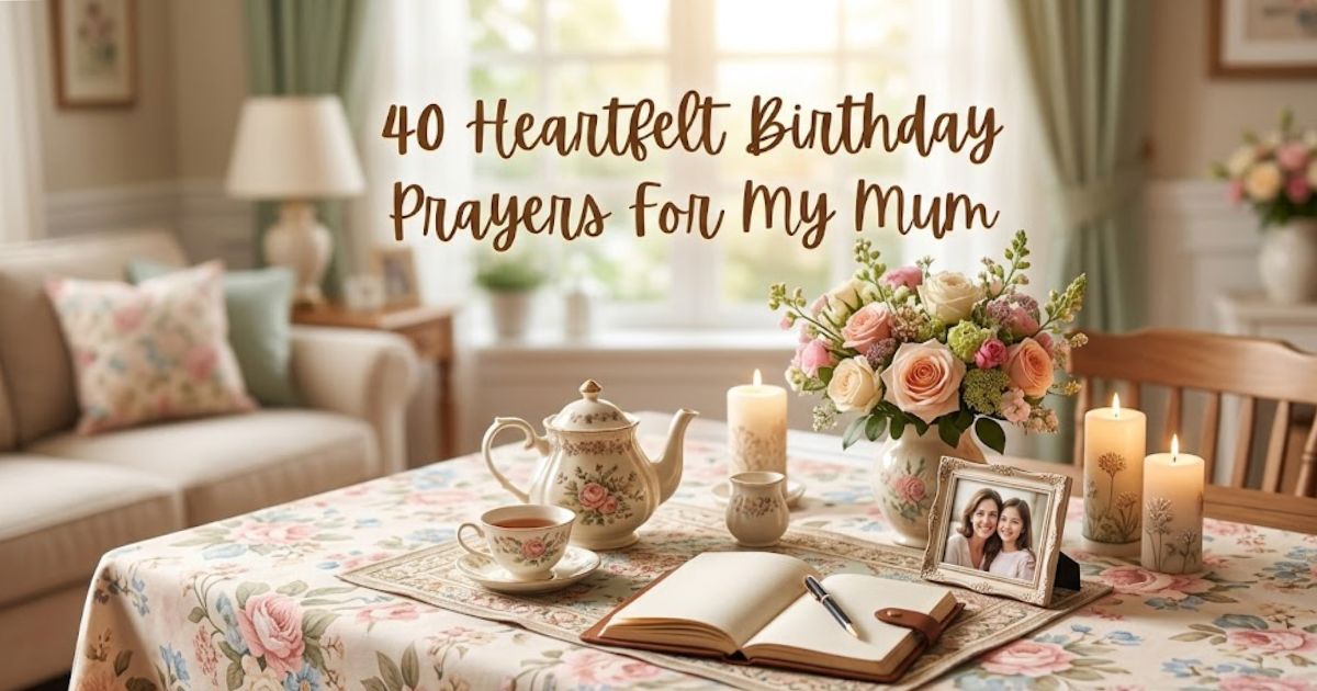 40 Heartfelt Birthday Prayers For My Mum