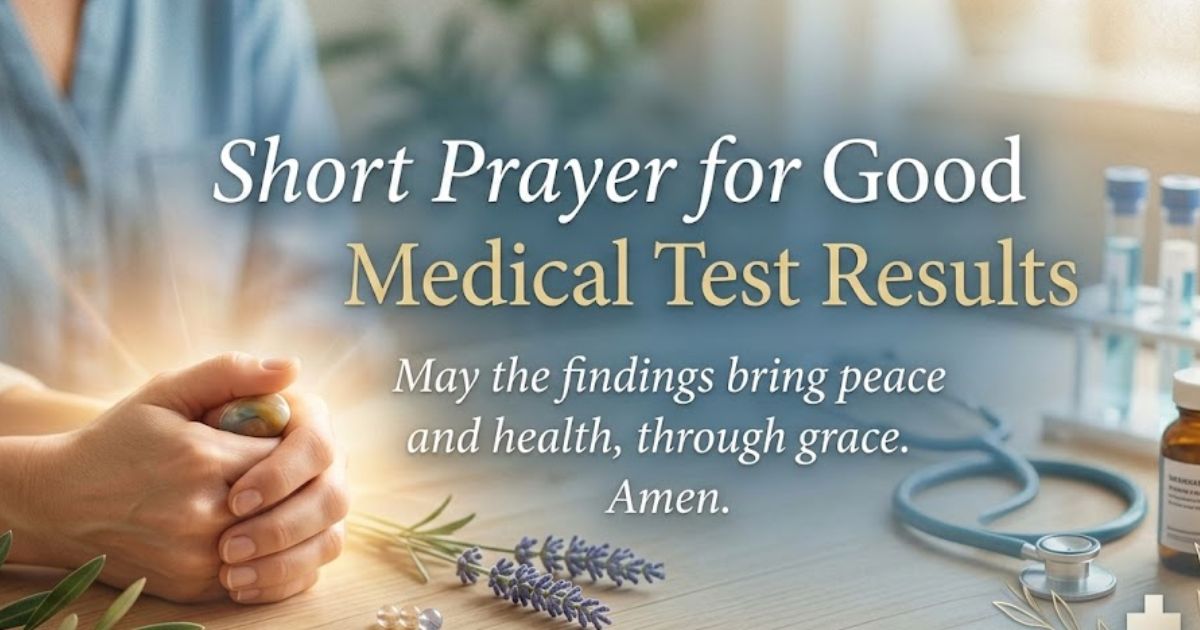 Short Prayer for Good Medical Test Results
