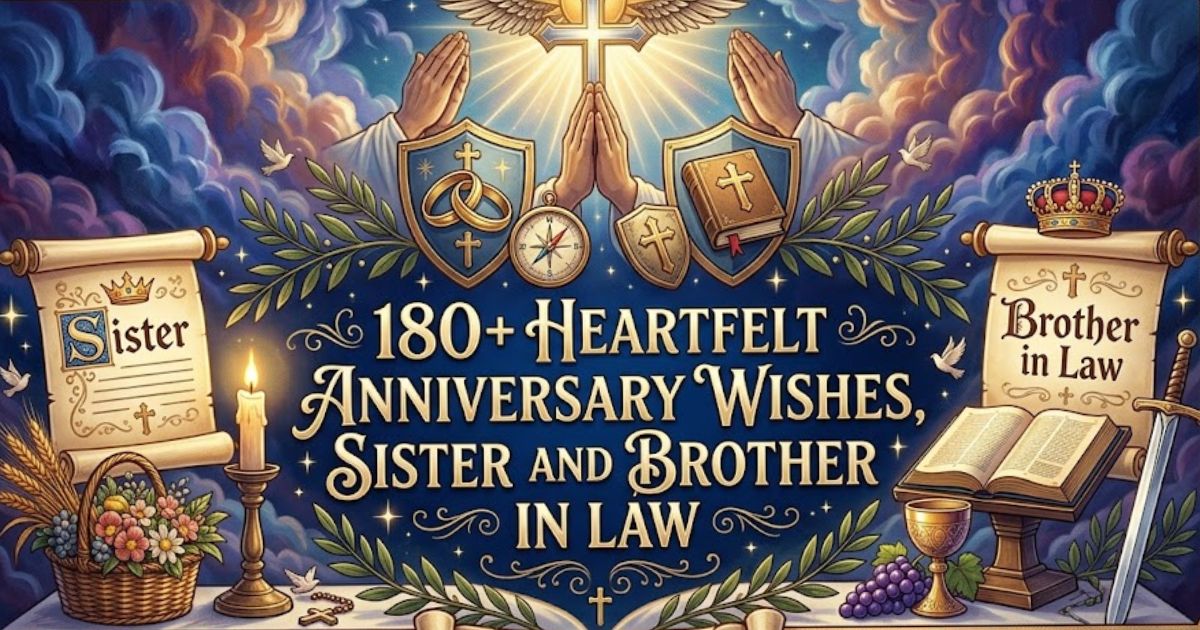 180+ Heartfelt Anniversary Wishes ,Sister and Brother in Law