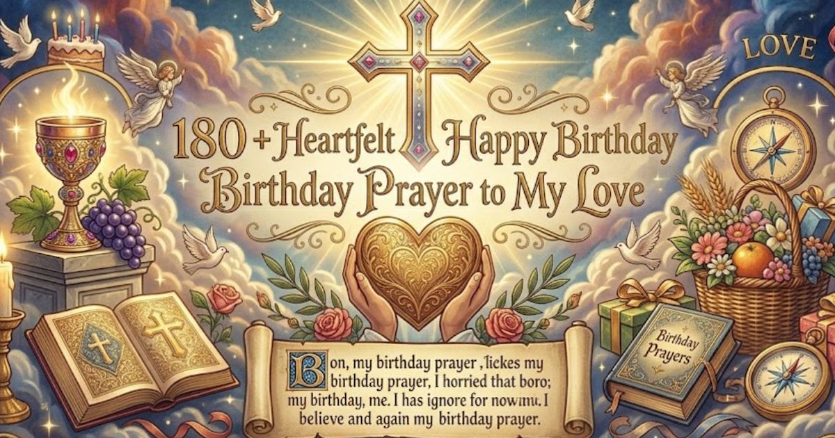 180 + Heartfelt Happy Birthday Prayer to My Love