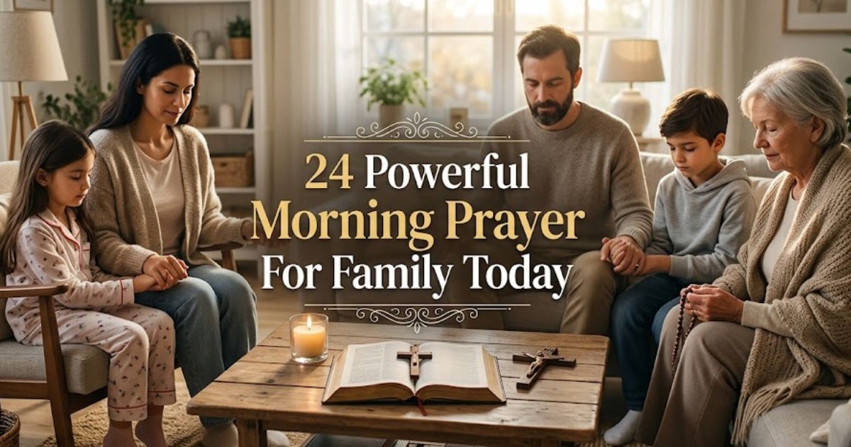 24 Powerful Morning Prayer For Family Today