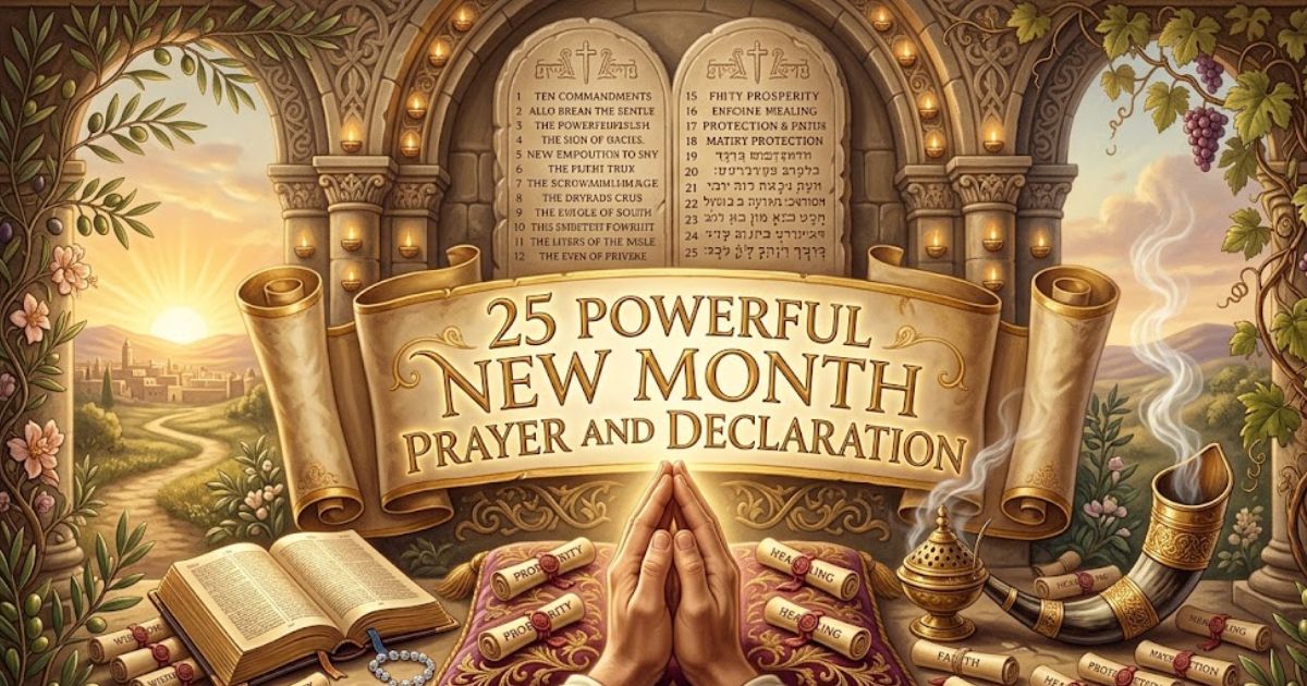 25 Powerful New Month Prayer And Declaration