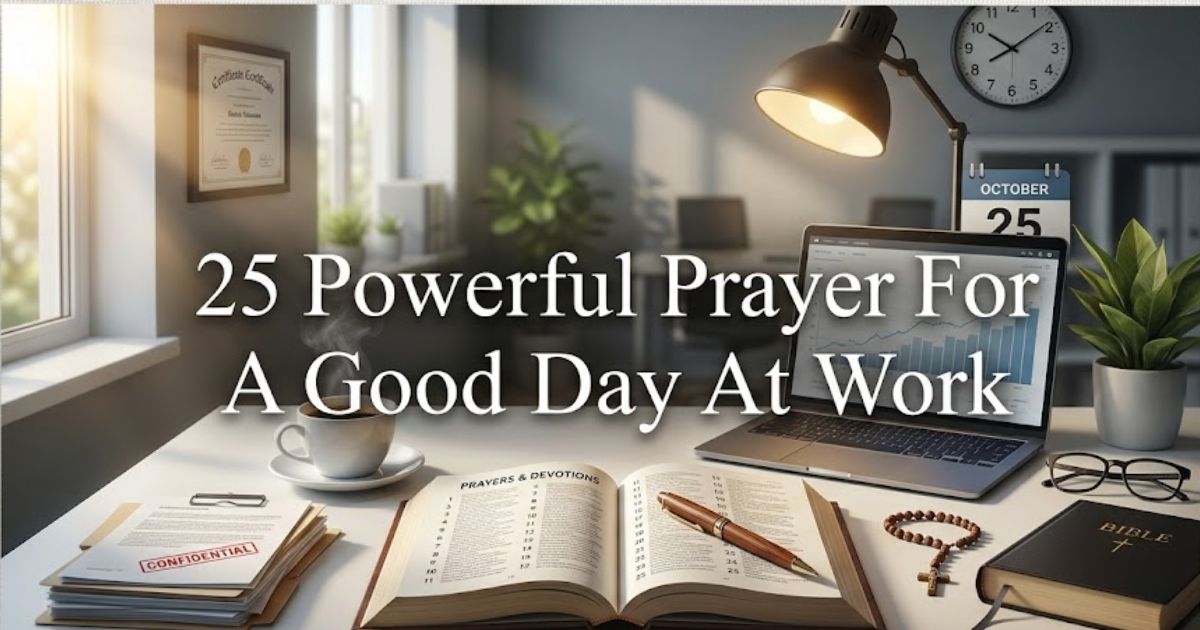 25 Powerful Prayer For A Good Day At Work