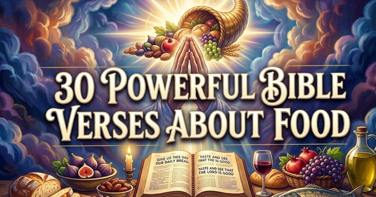 30 Powerful Bible Verses About Food