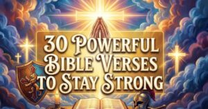 30 Powerful Bible Verses to Stay Strong
