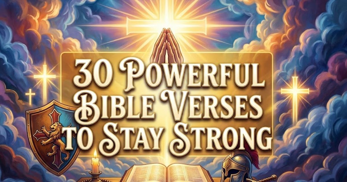 30 Powerful Bible Verses to Stay Strong