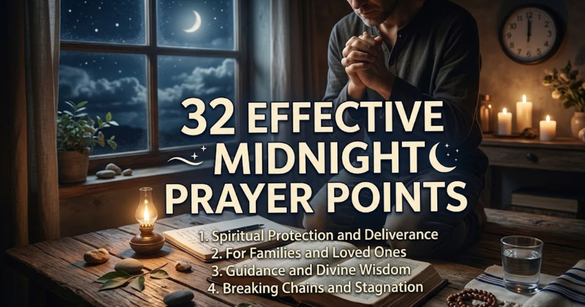 32 Effective Midnight Prayer Points