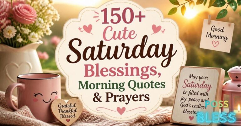 150+ Cute Saturday Blessings, Morning Quotes & Prayers