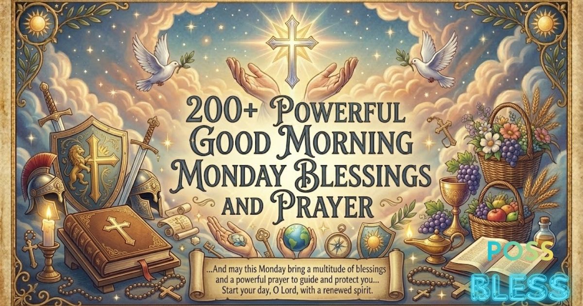 200+ Powerful Good Morning Monday Blessings And prayer