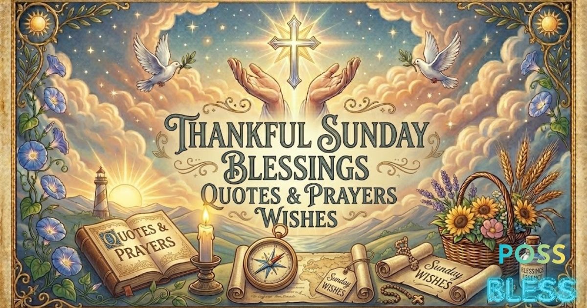 Thankful Sunday Blessings Quotes& Prayers Wishes