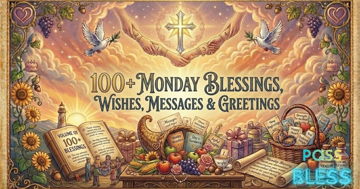 100+ Monday Blessings, Wishes, Messages & Greetings