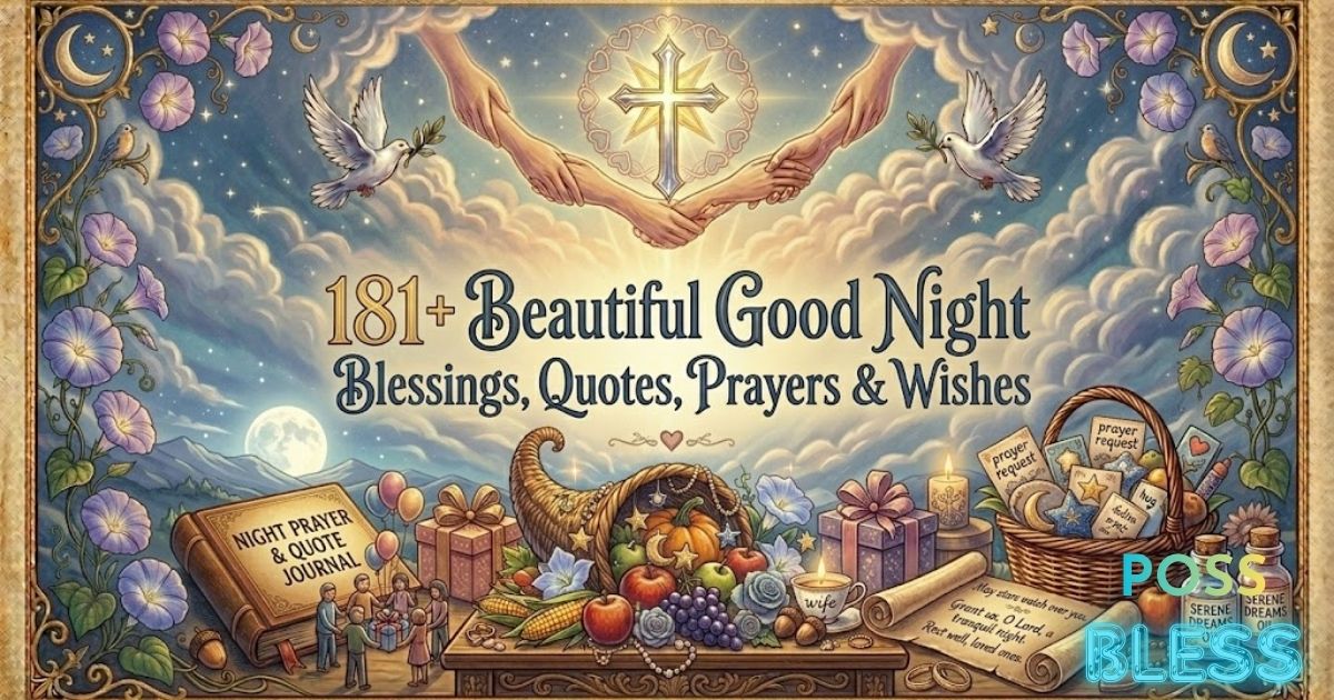 181+ Beautiful Good Night Blessings, Quotes, Prayers& Wishes