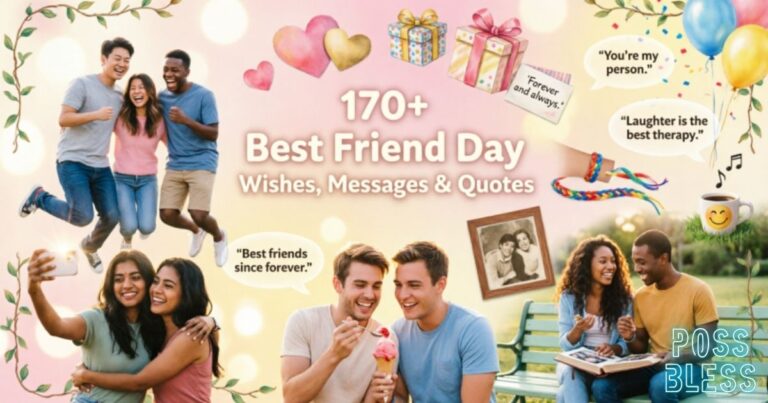 170+ Best Friend Day Wishes, Messages & Quotes