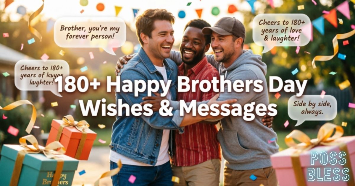 180+ Happy Brothers Day Wishes & Messages