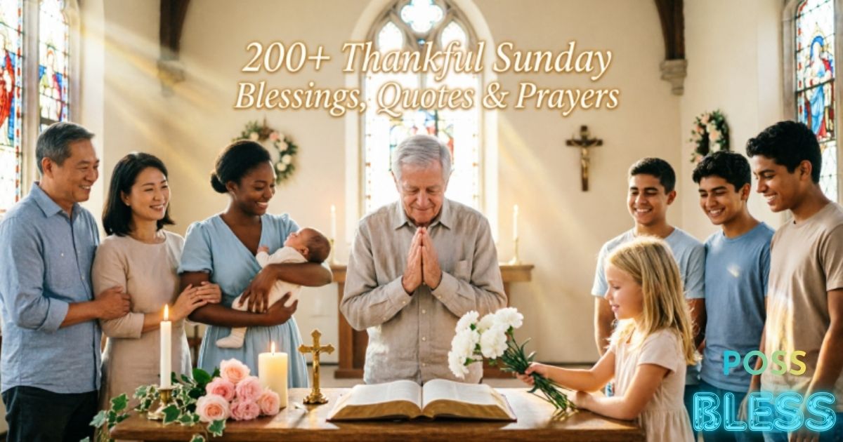 200+ Thankful Sunday Blessings, Quotes & Prayers