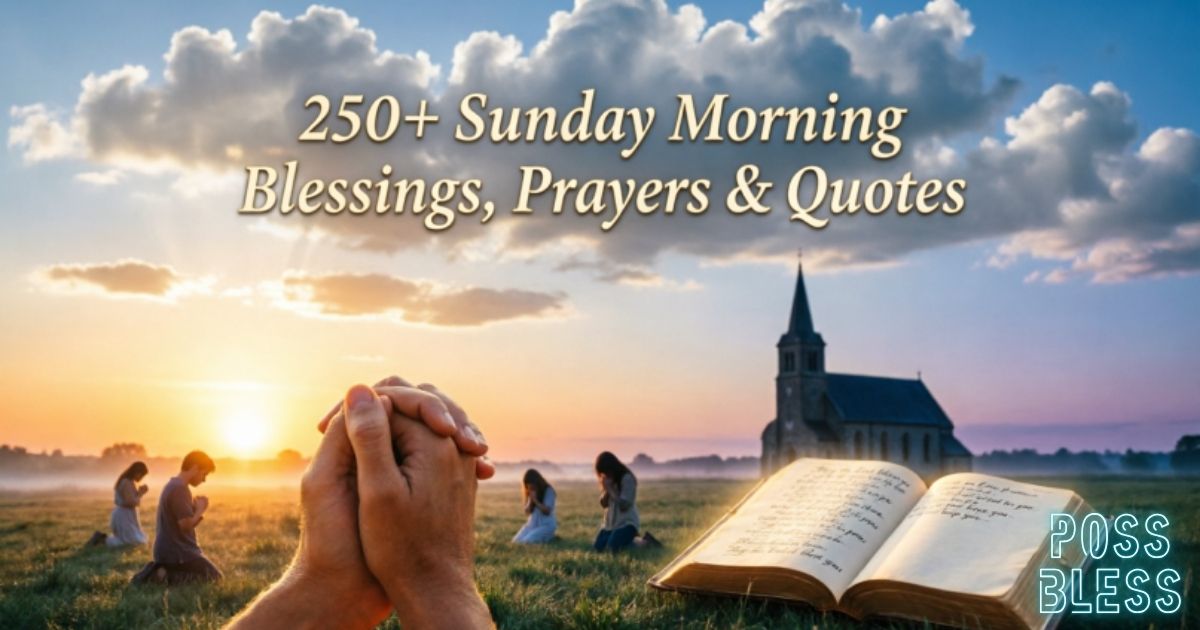 250+ Sunday Morning Blessings, Prayers & Quotes