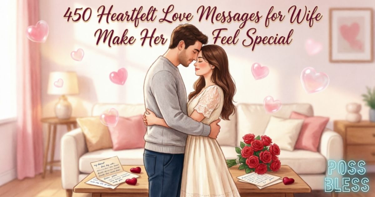 450 Heartfelt Love Messages for Wife Make Her Feel Special